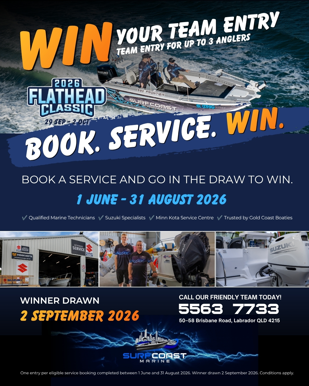 Book, Service, Win: Surf Coast Marine Launches Flathead Classic Service Promotion